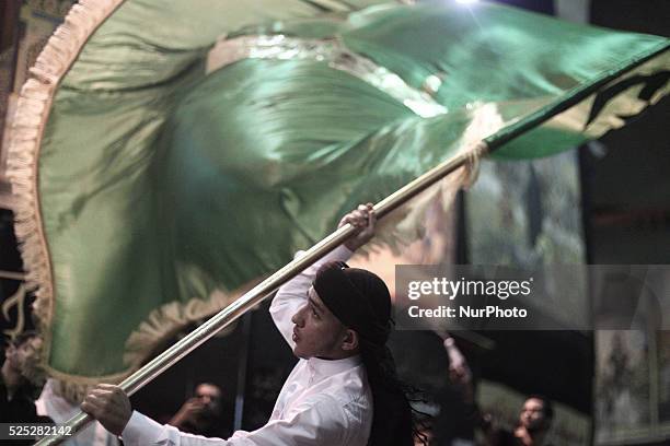 Bahrain , Manama - Shia'a muslims taking a part in the 8th of Muharram which holds the death of AlQassim , AlQassim was the son of the Imam, Hasan...