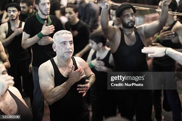 Bahrain , Manama - Shia'a muslims taking a part in the 8th of Muharram which holds the death of AlQassim , AlQassim was the son of the Imam, Hasan...