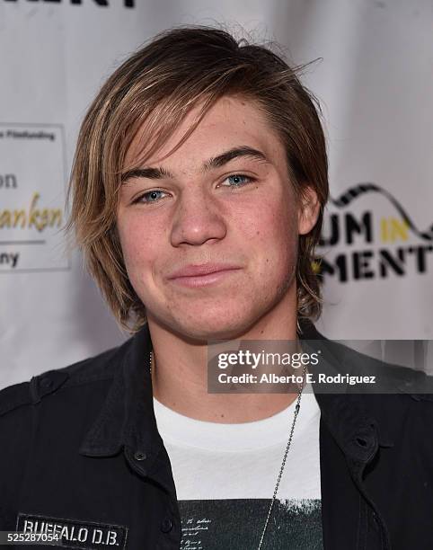 Actor Dominic Kline attends the Atomic Age Cinema Fest Premiere of "The Man Who Saved The World" at Raleigh Studios on April 27, 2016 in Los Angeles,...