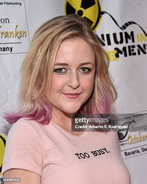 Recording artist Mahkenna attends the Atomic Age Cinema Fest Premiere of "The Man Who Saved The World" at Raleigh Studios on April 27, 2016 in Los...