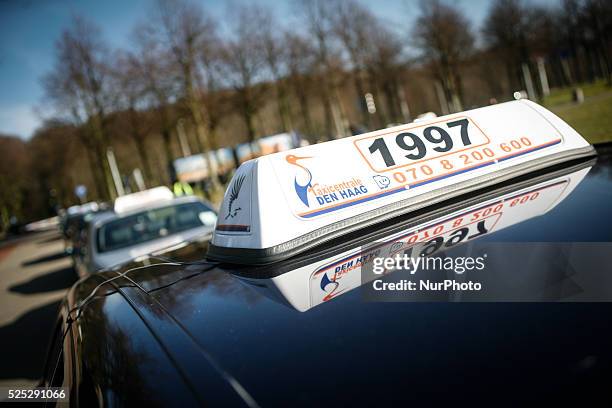 Den Haag, Netherland, on 18th February 2105. An on board taxi computer is seen. Even though taxi drivers are required by law to have one the units in...