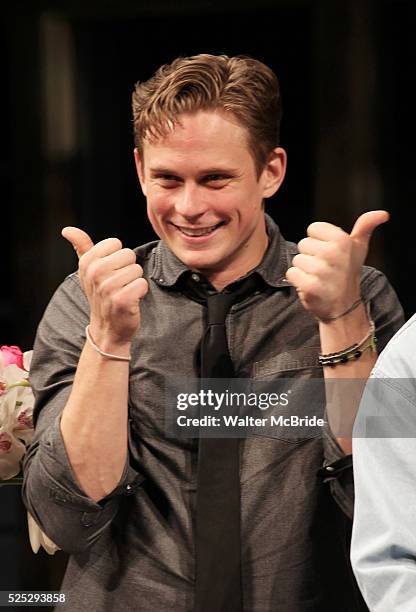 Billy Magnussen during the Broadway Opening Night Performance of 'Vanya and Sonia and Masha and Spike' at the Golden Theatre in New York City on...