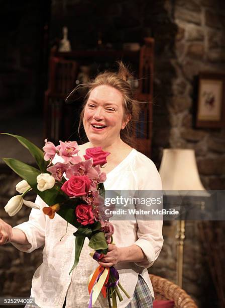 Kristine Nielsen during the Broadway Opening Night Performance of 'Vanya and Sonia and Masha and Spike' at the Golden Theatre in New York City on...