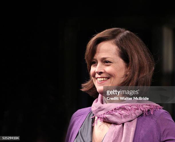 Sigourney Weaver during the Broadway Opening Night Performance of 'Vanya and Sonia and Masha and Spike' at the Golden Theatre in New York City on...