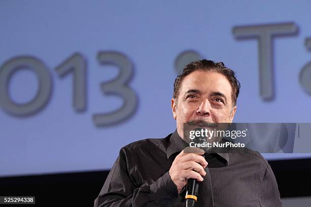 Italian actor Nino Frassica during the Taormina Film Fest, at the Teatro Antico, in Taormina, Sicily , on June 17, 2013. The 59th edition of the...