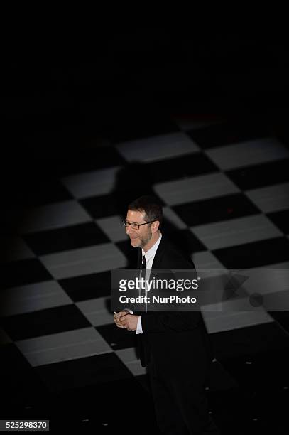 Fabio Fazio attend the opening night of the 64rd Sanremo Song Festival at the Ariston Theatre on February 18, 2014 in Sanremo, Italy.