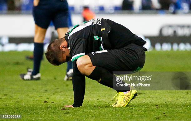February 27- SPAIN: Cartabia in the match between RCD Espanyol and Cordoba CF, for week 25 of the spanish Liga BBVA match, played at the Power8...