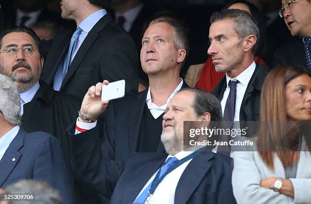 Vice-President of AS Monaco Vadim Vasilyev attends the UEFA Champions League semi final first leg match between Club Atletico Madrid and FC Bayern...