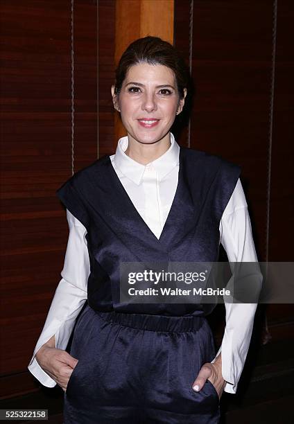 Marisa Tomei attends the Broadway Opening Night Performance After Party for 'The Realistic Joneses' at the The Red Eye Grill on April 6, 2014 in New...