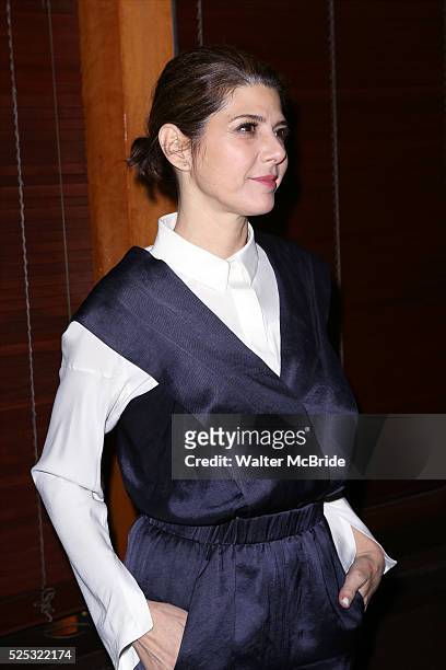 Marisa Tomei attends the Broadway Opening Night Performance After Party for 'The Realistic Joneses' at the The Red Eye Grill on April 6, 2014 in New...