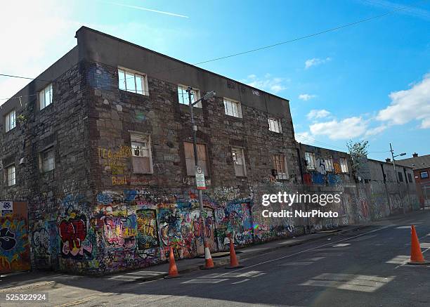 General view of the building about to be demolished, in the Windmill Lane where many Irish artists recorded their albums in the past, including the...