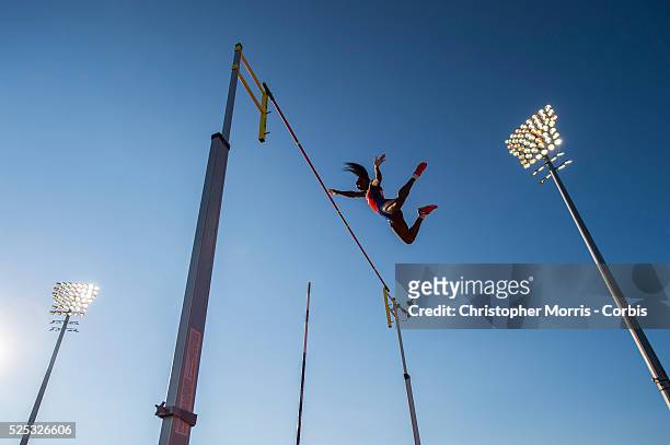 Yarisley Silva-Cuba, during athletics competition at the 2015 PanAm Games in Toronto.