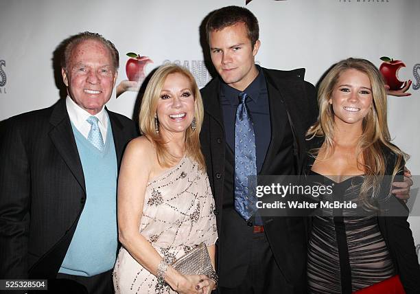 Frank Gifford, Kathie Lee Gifford, Cody Gifford and Cassidy Erin Gifford attending the Broadway Opening Night Performance After Party for 'Scandalous...