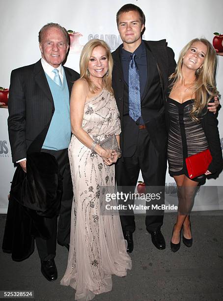 Frank Gifford, Kathie Lee Gifford, Cody Gifford, Cassidy Gifford attending the Broadway Opening Night Performance After Party for 'Scandalous The...