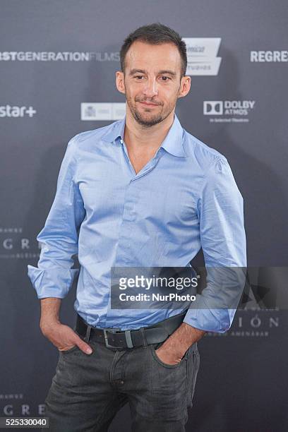 Director Alejandro Amenabar attends the 'Regression' photocall at Villamagna Hotel on August 27, 2015 in Madrid, Spain.