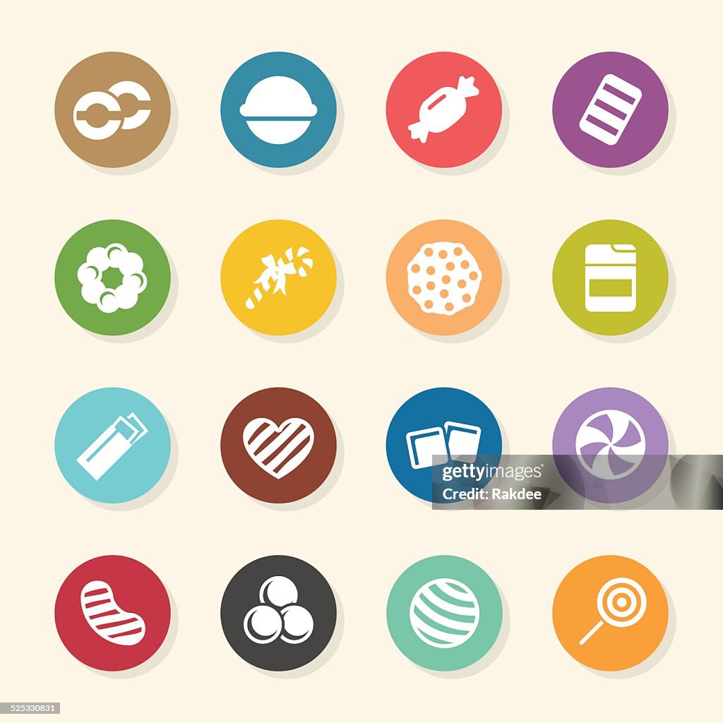 Candy Icons Set 4 - Color Circle Series