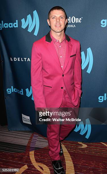 Jake Spears attending the 24th Annual GLAAD Media Awards at the Marriott Marquis Hotel in New York City on 3/16/2013.