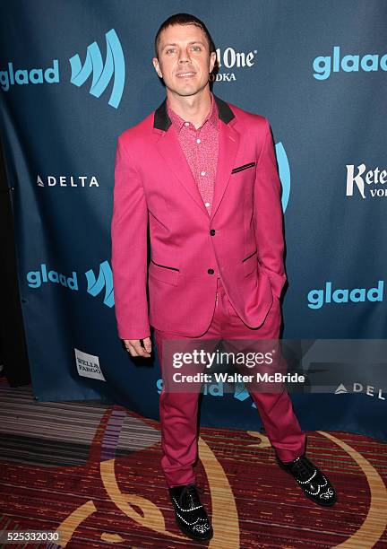 Jake Spears attending the 24th Annual GLAAD Media Awards at the Marriott Marquis Hotel in New York City on 3/16/2013.