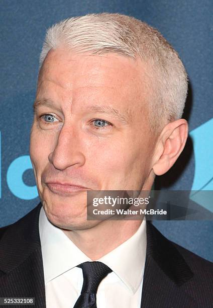 Anderson Cooper attending the 24th Annual GLAAD Media Awards at the Marriott Marquis Hotel in New York City on 3/16/2013.