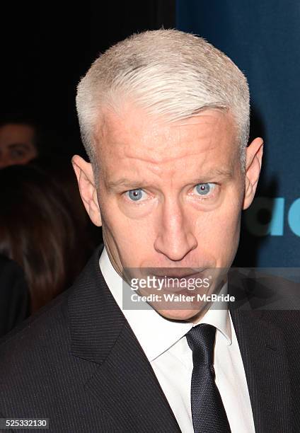 Anderson Cooper attending the 24th Annual GLAAD Media Awards at the Marriott Marquis Hotel in New York City on 3/16/2013.