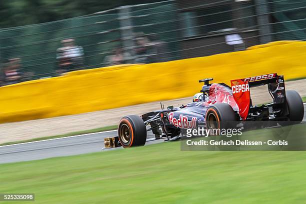 Formula One World Championship 2013, F1 Shell Belgian Grand Prix, #18 Jean-Eric Vergne of the Scuderia Torro Rosso F1 team in action on Sunday August...