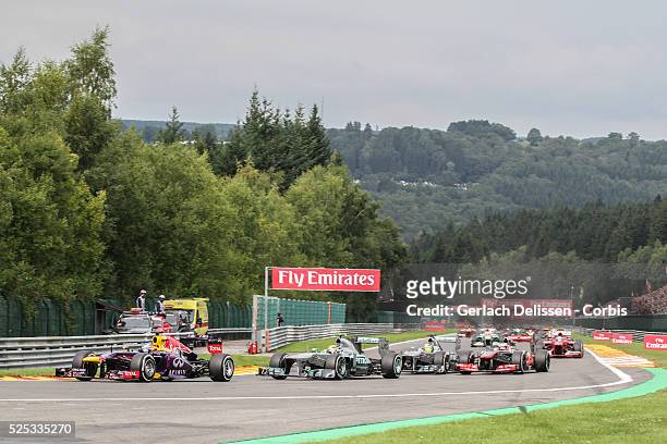 Formula One World Championship 2013, F1 Shell Belgian Grand Prix, Start of the race on Sunday August 25th