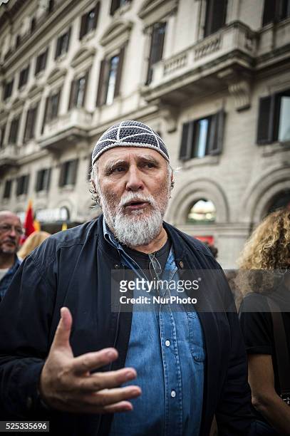 "We are healthy and robust constitution" the demonstration organized by trade unions and movements in defense of the Italian constitution. In photo:...