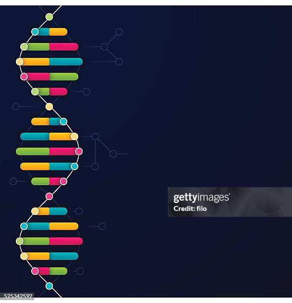 stockillustraties, clipart, cartoons en iconen met dna background - science et technologie