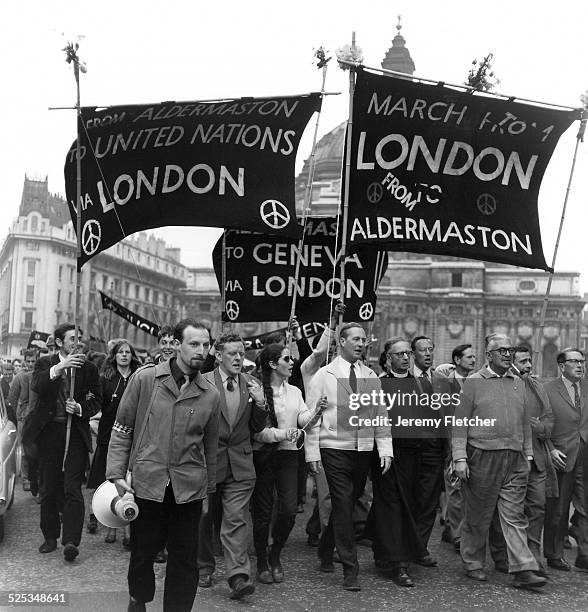 An Aldermaston March against nuclear weaponry, United Kingdom, 1961.