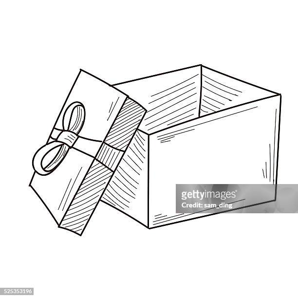 gift box - geschenkkarton stock-grafiken, -clipart, -cartoons und -symbole