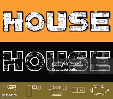 Floorplan Typographic Floorplan Typographic