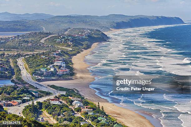 the beach at wilderness, garden route - republik südafrika stock-fotos und bilder