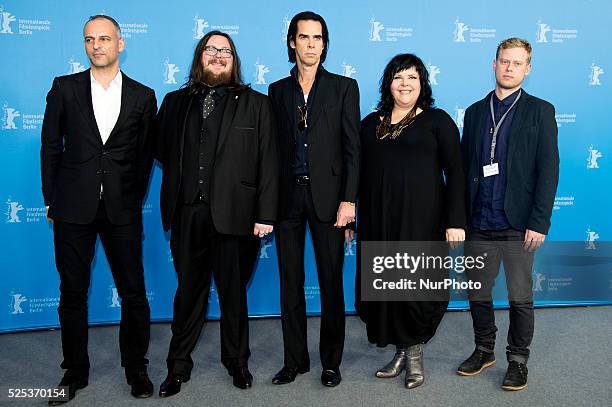 Producer James Wilson, director Iain Forsyth, actor and singer Nick Cave, director Jane Pollard and producer Dan Bowen attend the '20.000 Days on...