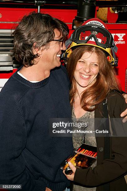 Actor Eric Roberts and guest arrive at the DVD release party for the film "Ladder 49" hosted by Buena Vista Home Entertainment.