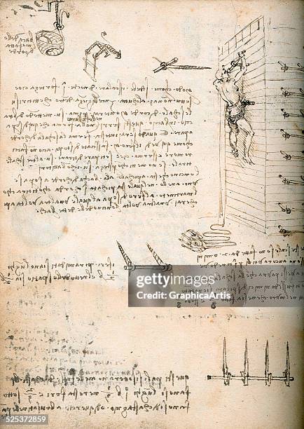 Codex Style Drawing 398 Leonardo Da Vinci Codex Stock Photos, High-Res Pictures, and Images ...