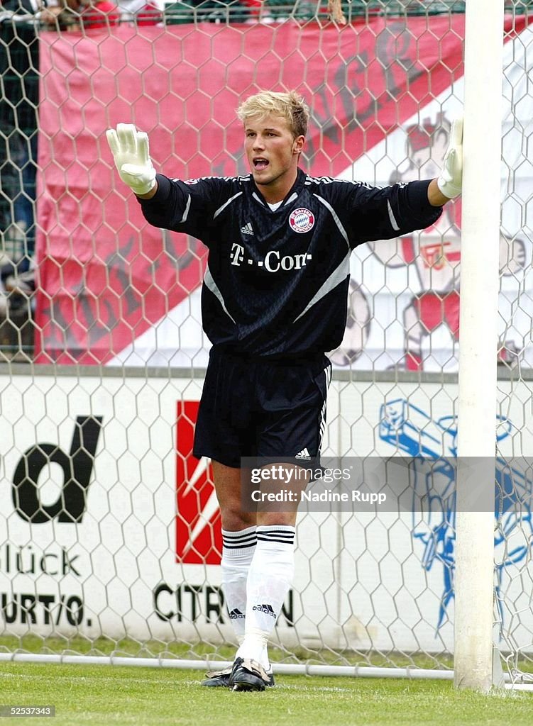 Michael Rensing Bayern Testspiel 2004, Berlin; FC Bayern Muenchen - FC Union Berlin; Torwart ...