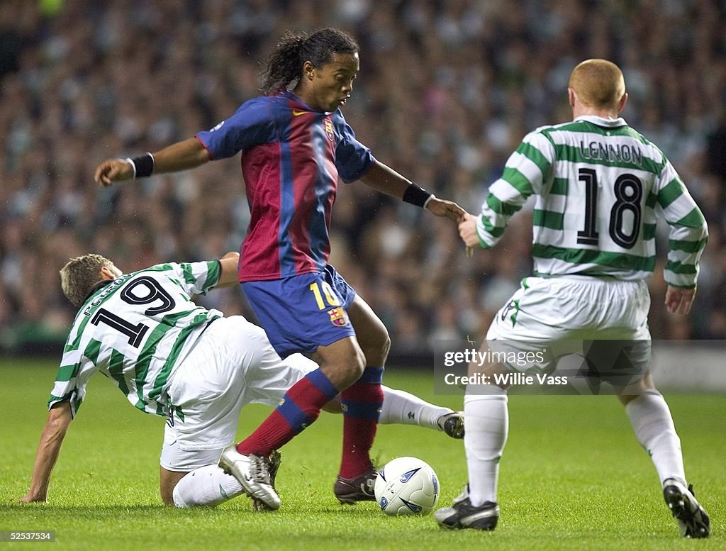 Fussball: CL 04/05, Celtic Glasgow-FC Barcelona