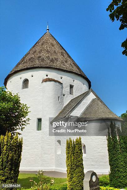 Denmark, Bornholm Island Pictures taken between 1st and 5th August 2014. Pictured: Sankt Ols Kirke , also known as Olsker Church, is a 12th-century...