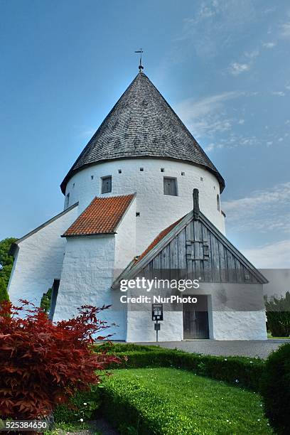 Denmark, Bornholm Island Pictures taken between 1st and 5th August 2014. Pictured: Sankt Ols Kirke , also known as Olsker Church, is a 12th-century...