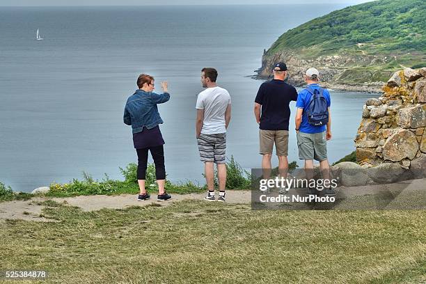 Denmark, Bornholm Island Pictures taken between 1st and 5th August 2014. Pictured: Hammershus castle Northern Europe's largest medieval...