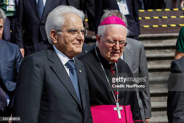 President of the Italian Republic Sergio Mattarella, accompanied by the Archbishop Monsignor Cesare Nosiglia, visited privately the Duomo for the...