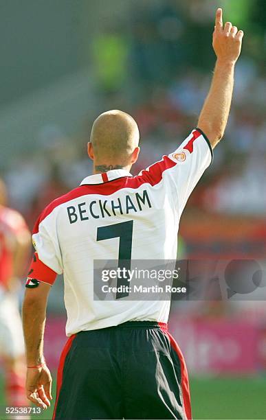 Fussball: Euro 2004 in Portugal, Vorrunde / Gruppe B / Spiel 11, Coimbra; England 0; David BECKHAM / ENG 17.06.04.
