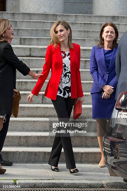 Queen Letizia of Spain attends the CSIC 75th anniversary event on November 24, 2014 in Madrid, Spain. Photo: Oscar Gonzalez/NurPhoto