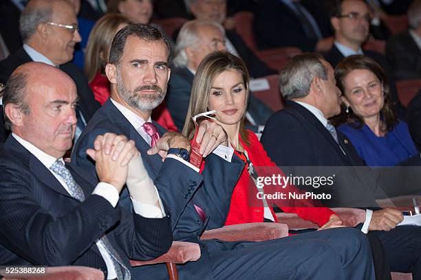 King Felipe VI of Spain and Queen Letizia of Spain attend the CSIC 75th anniversary event on November 24, 2014 in Madrid, Spain. Photo: Oscar...