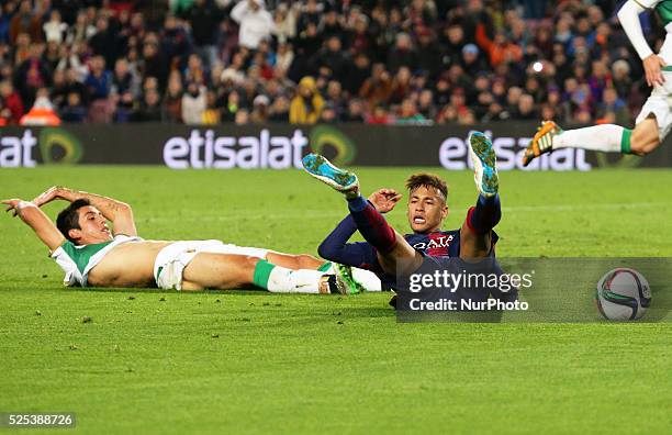 January- SPAIN: penalty on Neymar Jr. In the match between FC Barcelona and Elche CF, for the first leg of the round of 16 of the spanish King Cup,...