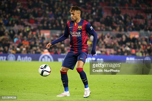 January- SPAIN: Neymar Jr. In the match between FC Barcelona and Elche CF, for the first leg of the round of 16 of the spanish King Cup, played at...