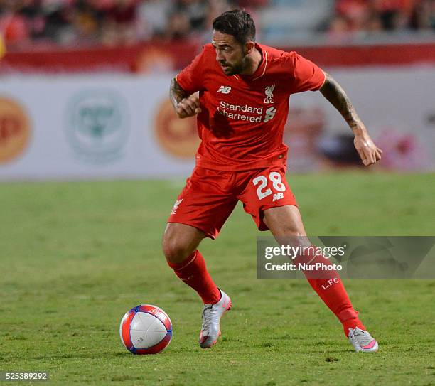 Danny Ings of Liverpool in actions during an international friendly match against True Thai Premier League All Stars at Rajamangala stadium in...