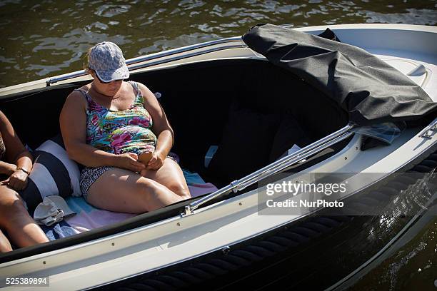 The Netherlands, on August 6, 2015. Summer is Back. Temperatures are increasing again after a short, cold spell. Temperatures will be reaching 27...