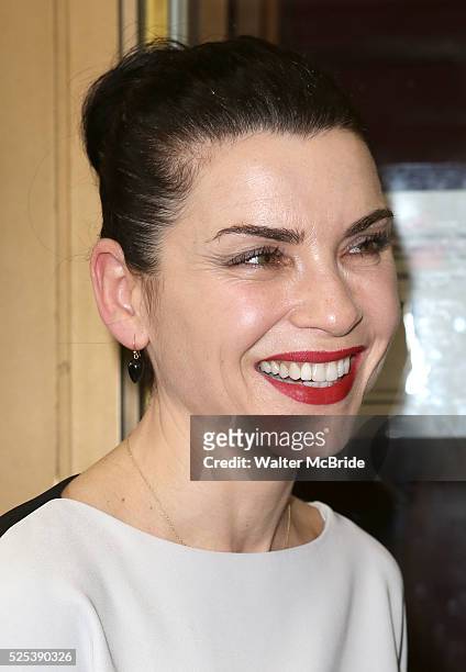 Julianna Margulies attending the Opening Night Performance of the MCC Theater's Production of 'Reasons To Be Happy' at the Lucille Lortel Theatre in...