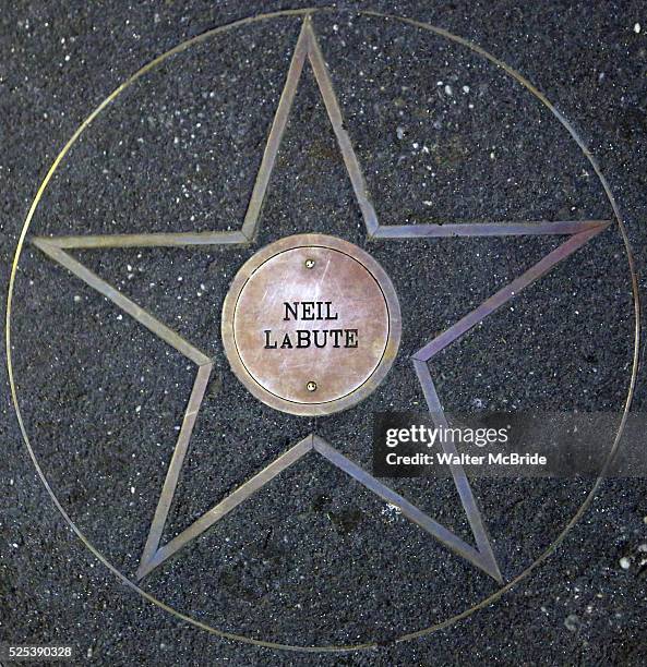 Neil LaBute Star on sidewalk at the Opening Night Performance of the MCC Theater's Production of 'Reasons To Be Happy' at the Lucille Lortel Theatre...